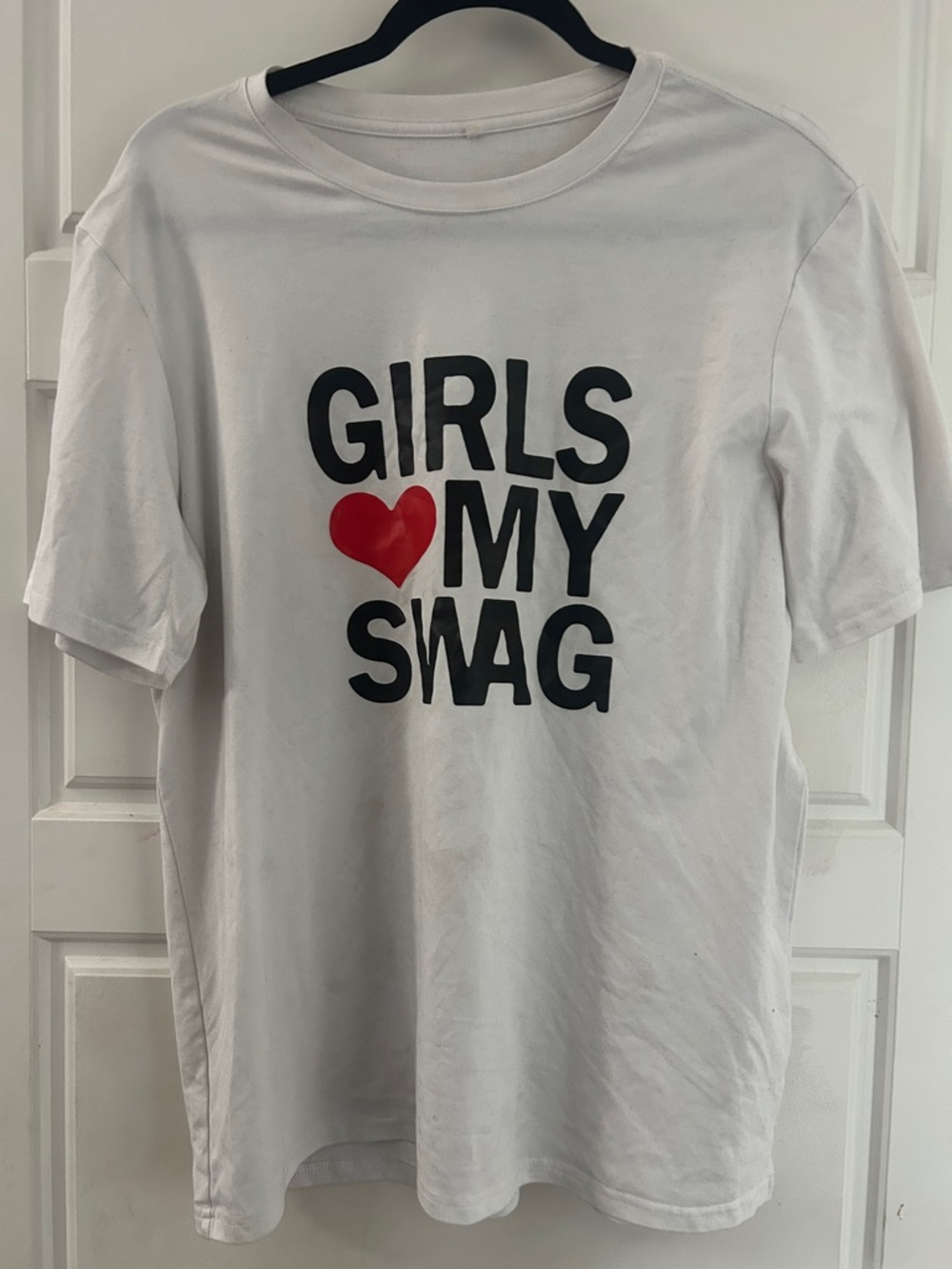 Girls Love My Swag Graphic Tee - White
